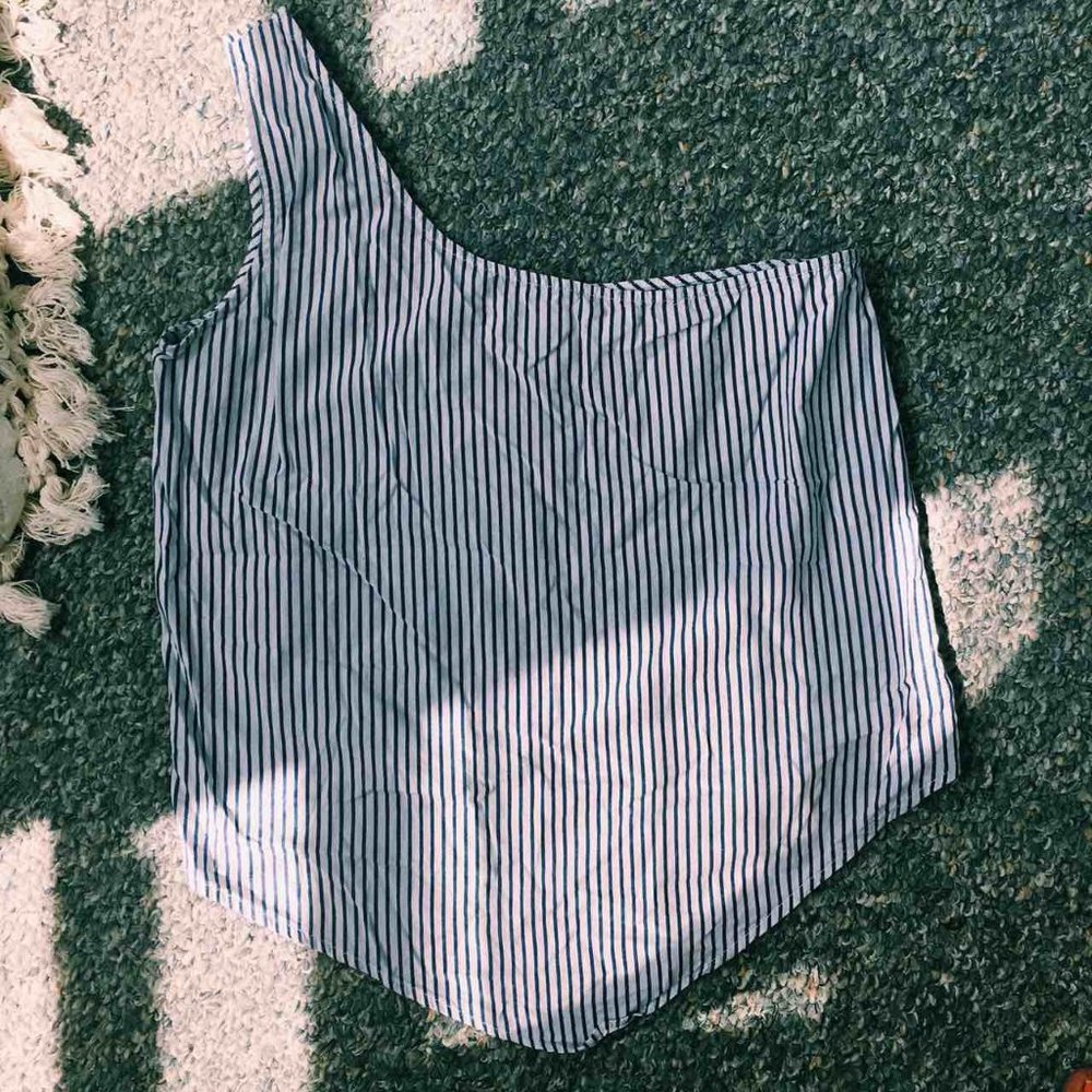 Lovers + Friends one-shoulder tank, Size S